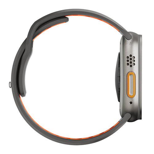 N.Brandz N-SB249-GO/Sport Apple Watch 1-10/SE Band 2 49/46/45/44/42mm (Grey Orange)