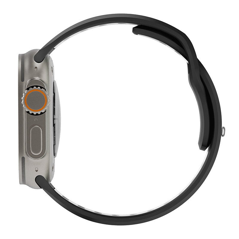 N.Brandz N-SB249-BW/Sport Apple Watch 1-10/SE Band 2 49/46/45/44/42mm (Black White)