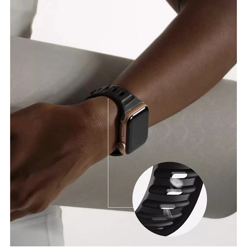 N.Brandz N-Sport41-BK 41mm/40mm/38mm UrbanStrap Sport Band For Apple watch (Black)