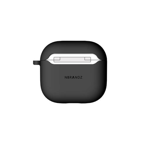 N.Brandz N-AP4-Silicon-BK Airpod 4 ANC Hybrid Silicon Hard Case (Black)