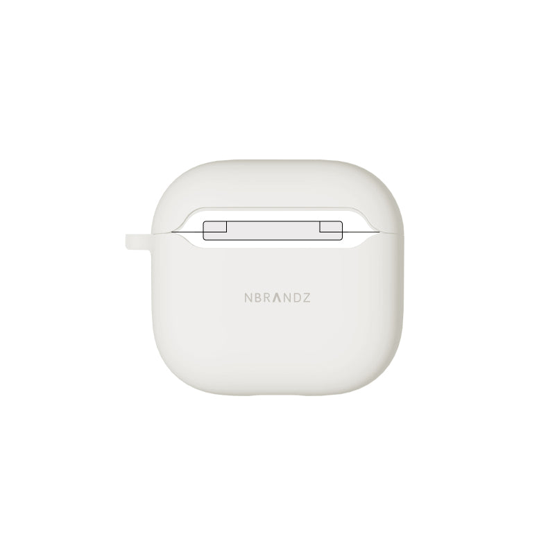 N.Brandz N-AP4-Silicon-ST Airpod 4 Hybrid Silicon Hard Case (Stone)