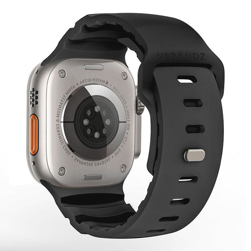 N.Brandz N-SBPro-49-BK Sport Band Pro for Apple Watch 49/46/45/44/42mm Series Ultra, 1-10/SE (Black)