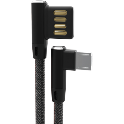 Kucipa K256 Reversible USB A to Micro USB Cable 1M Blk