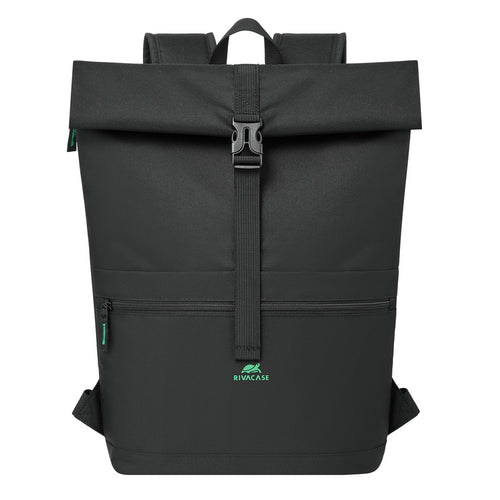 Rivacase 5567-BK Gremio-ECO Roll-Up 15L Backpack - Black
