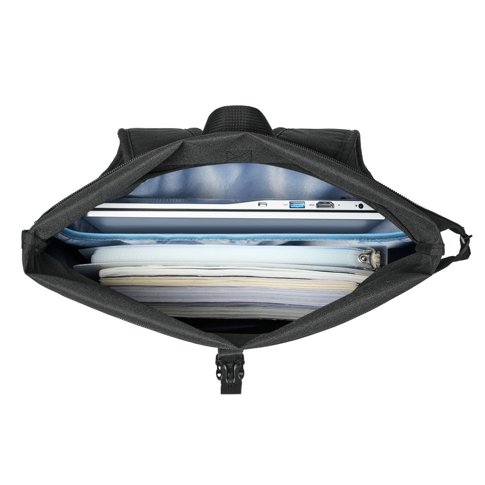 Rivacase 5567-BK Gremio-ECO Roll-Up 15L Backpack - Black