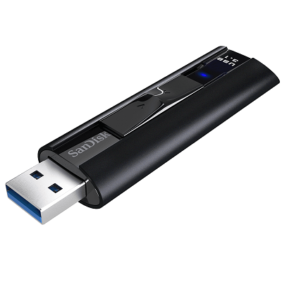 SanDisk Extreme PRO Solid State Flash Drive 256GB USB 3.1 [SDCZ880-256G-G46]