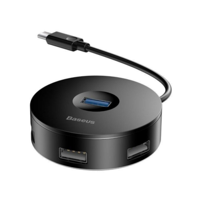 Baseus CAHUB-G01 USB-C to USB3.0x1xUSB2.0x3 4Port USBHub Blk