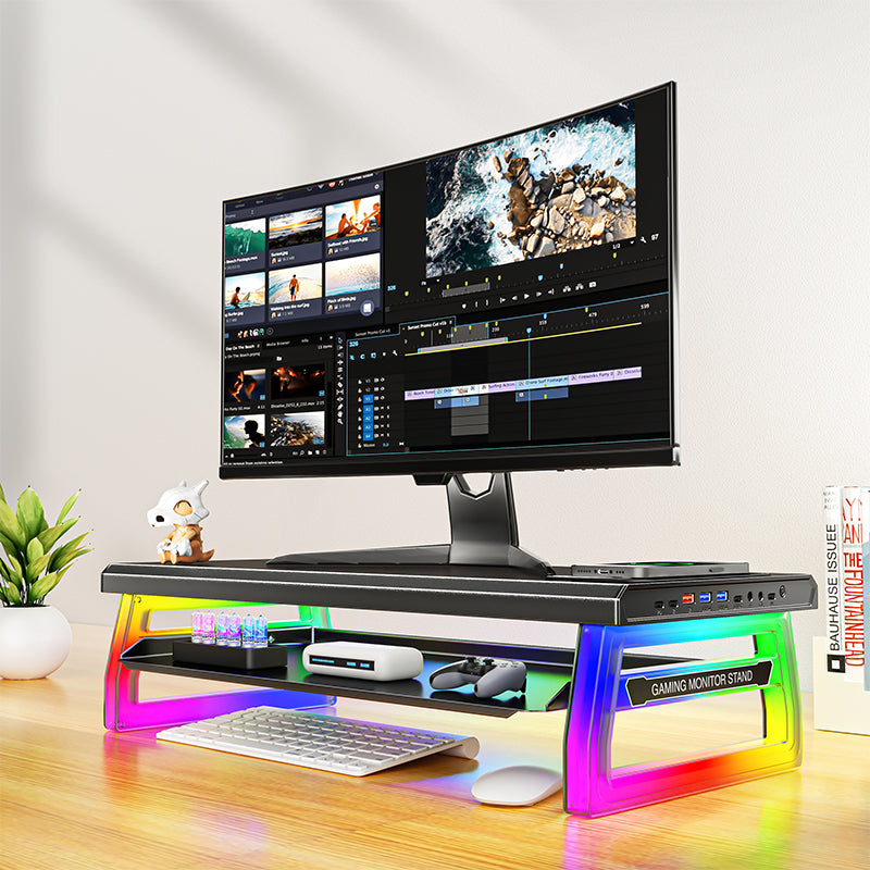 Valore Monitor Stand with Wireless Charger (HL-016)