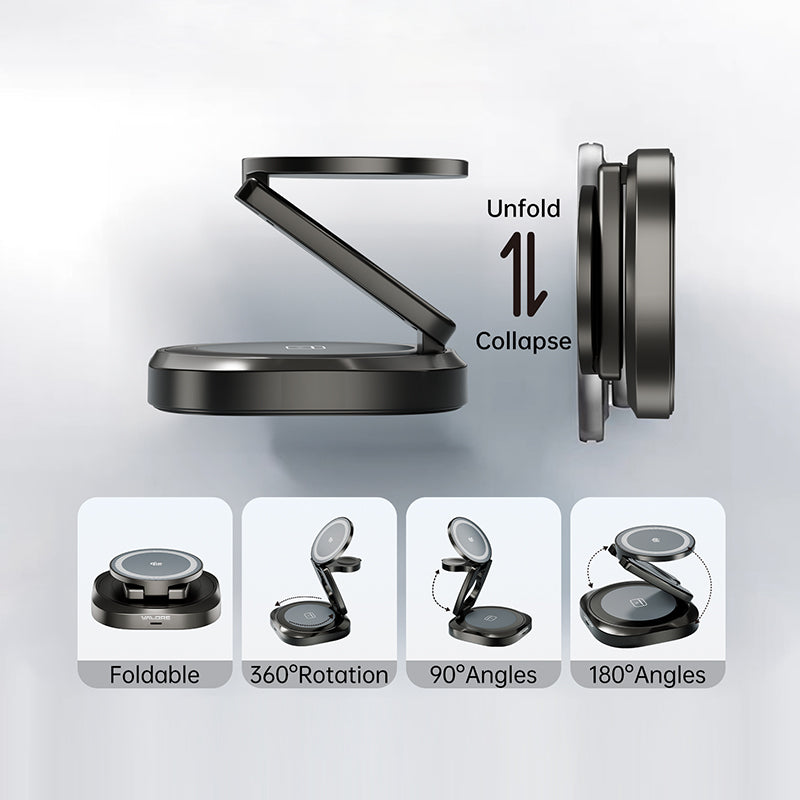 Valore Qi2.2 25W 3-in-1 Foldable Wireless Charger (WL-004)