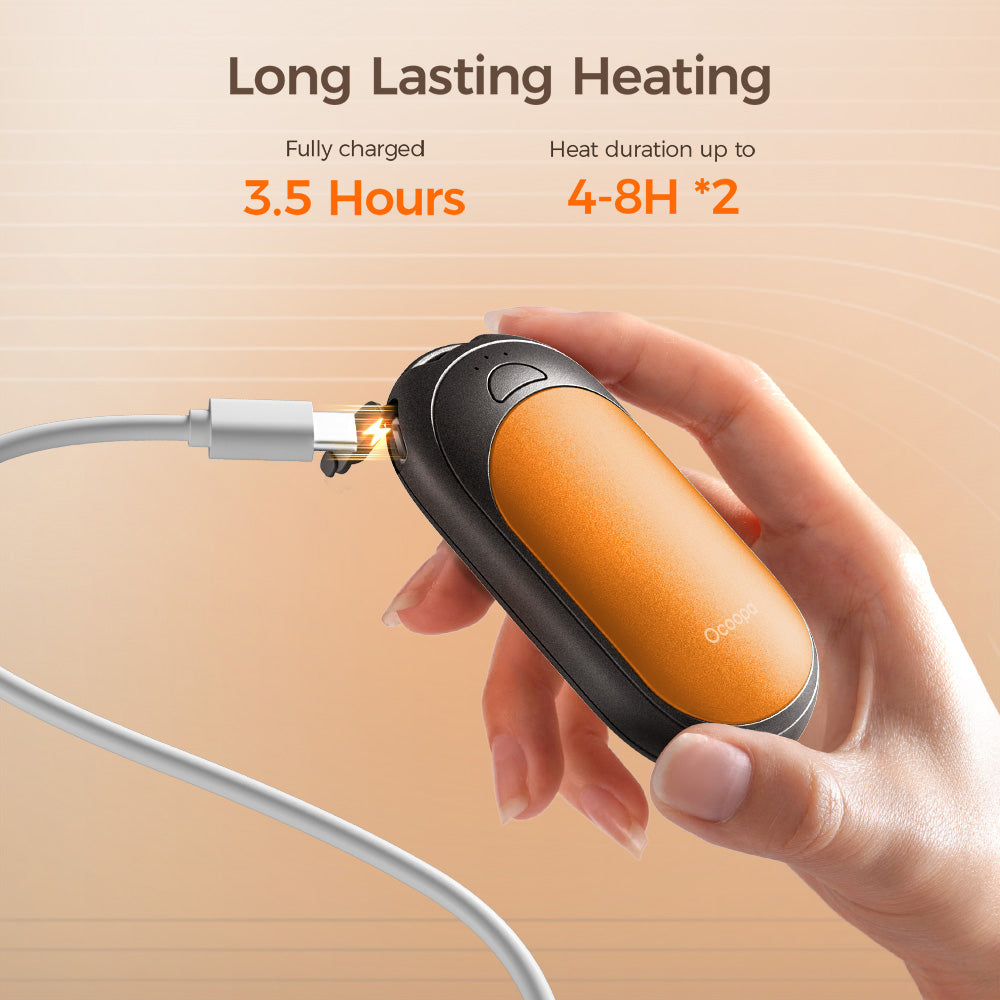 Ocoopa UT3053-OG-BK-Plus UT3 Lite Plus Hand Warmer - Orange/Black (6-Pack)