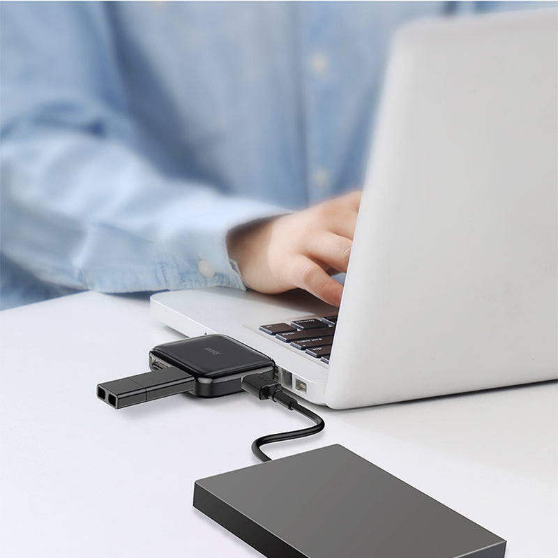 Baseus CAHUB-DW01 Portable 4in1 USB-C HUB (Black)