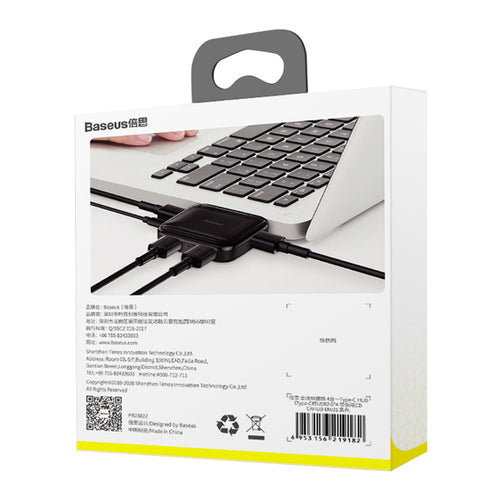 Baseus CAHUB-DW01 Portable 4in1 USB-C HUB (Black)
