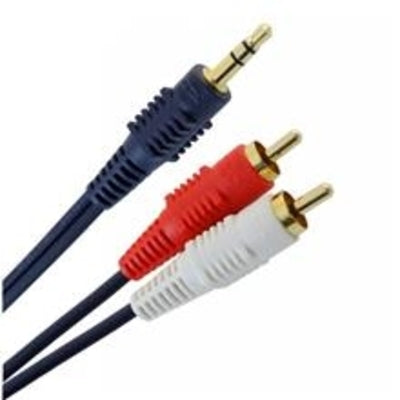 Daiyo 3.5m Mini ST Plug to 2 RCA Plug