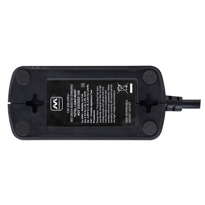 Masterplug SRGD42MB-MPA 13A 4 Socket Surged (Matt Black)