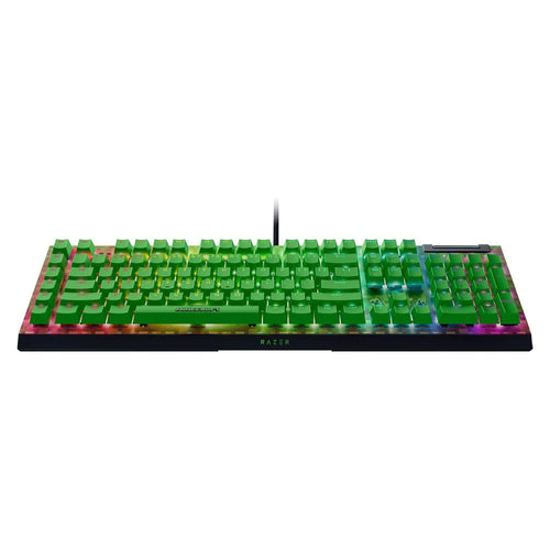 Razer BlackWidow V4 X Wired Gaming Keyboard (Green Switch - Minecraft Edition)