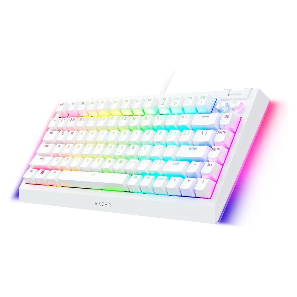 Razer BlackWidow V4 75% Wired Gaming Keyboard (White)