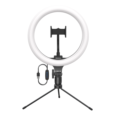 Baseus CRZB10-A01 Selfie LED Ring Light with Tripod & Holder