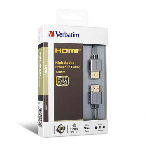 Verbatim VM65671 HDMI 2.0 4K Cable 180cm