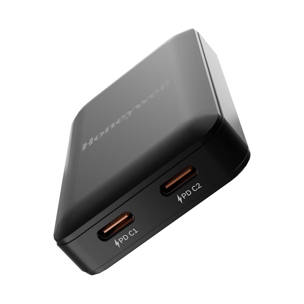 Honeywell Zest GaN Charger 65W Ultra Thin (Black)