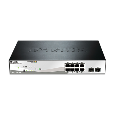 D-Link DGS-1210-10P 8-port UTP 802.3af & 802.3at PoE