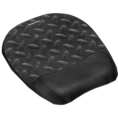 Fellowes Memory Foam Mouse Pad/Wrist Rest (Black) (F9176001)