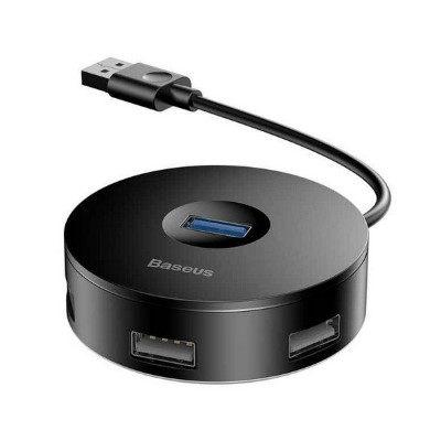 Baseus CAHUB-F01 USB-A to USB3.0x1xUSB2.0x3 4Port USBHub (Black)