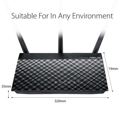 Asus RT-AC53 Wireless AC750 Dual-Band Gigabit Router 300/43