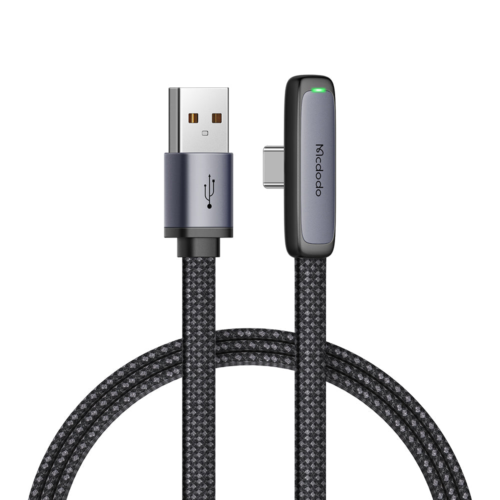 Mcdodo CA-3340 90 Degree 100W A-C Super Charge Data Cable (1.2M) - Black
