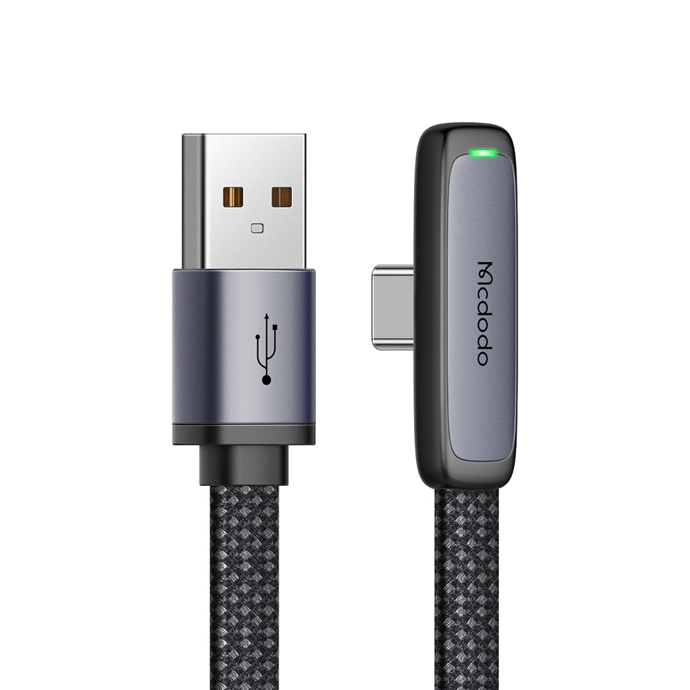 Mcdodo CA-3341 90 Degree 100W A-C Super Charge Data Cable (1.8M) - Black