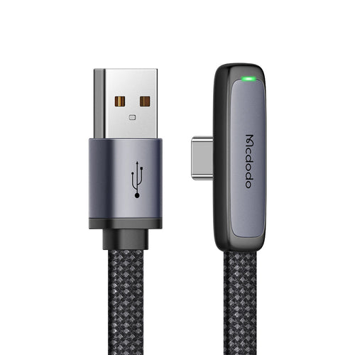 Mcdodo CA-3341 90 Degree 100W A-C Super Charge Data Cable (1.8M) - Black