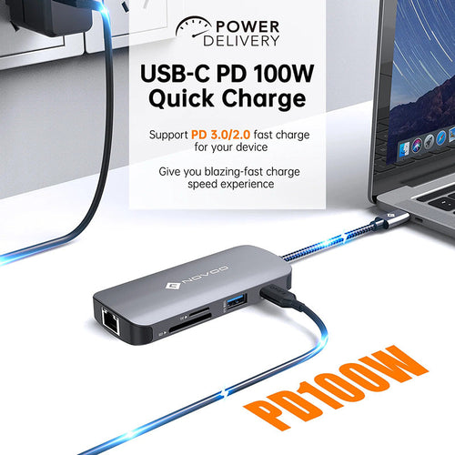 Omars Novoo R8 Pro 8-in-1 USB-C Hub