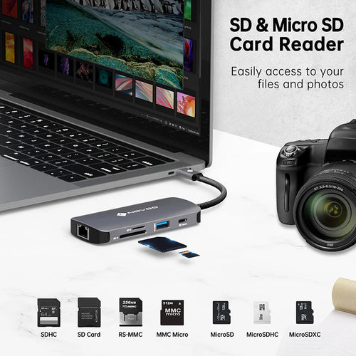 Omars Novoo R8 Pro 8-in-1 USB-C Hub