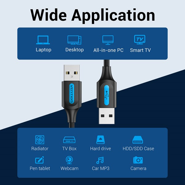 Vention COJBF USB2.0 A Male to A Male Cable 1M