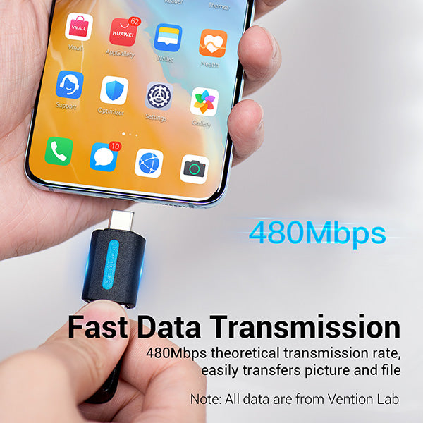 Vention CDTB0 Type C to USB2.0 OTG Adaptor