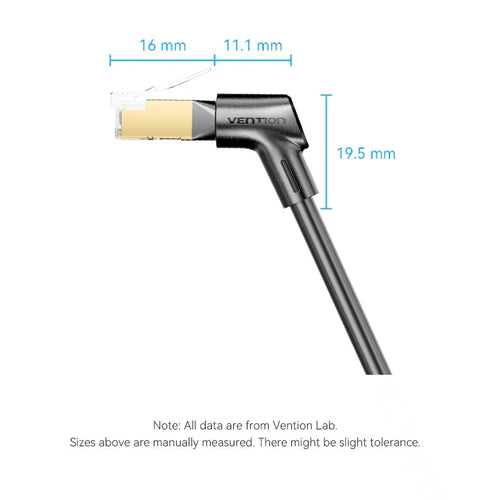 Vention IKLBH Cat 8 STP Ethernet Patch Cable 2M