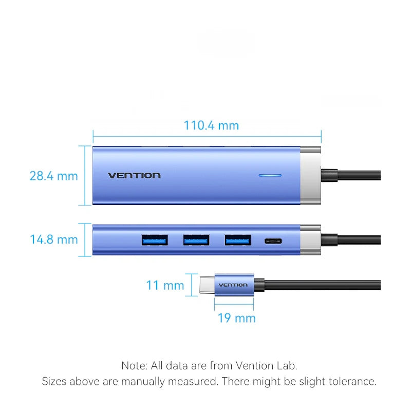Vention TGESB 5in1 Type C Docking Station