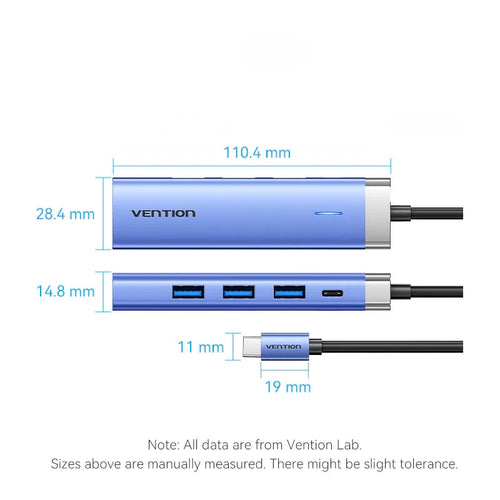 Vention TGESB 5in1 Type C Docking Station