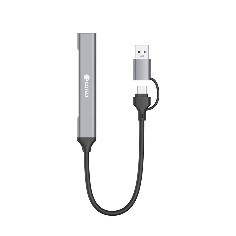COTECi USB-C/A to USB-A 3.0 + 3 x USB-C Port Hub