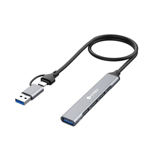 COTECi USB-C/A to USB-A 3.0 + 3 x USB-C Port Hub