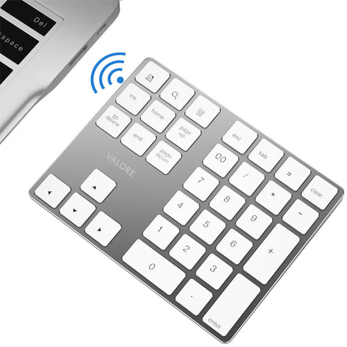 Valore 3-in-1 Wireless Numeric Keypad (AC182) - Silver