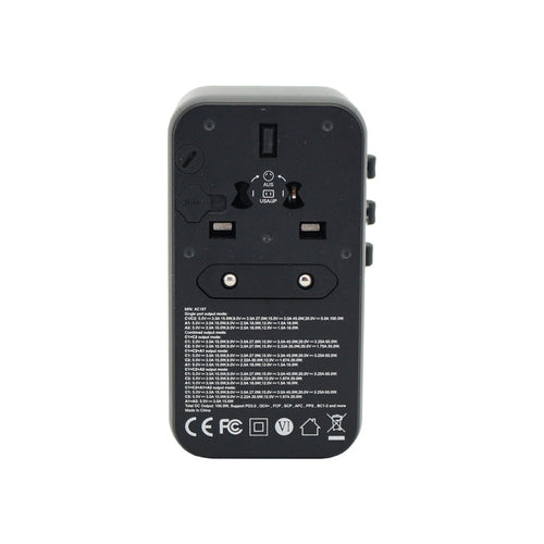 Valore PD100W Universal Travel Adaptor (AC187) - Black