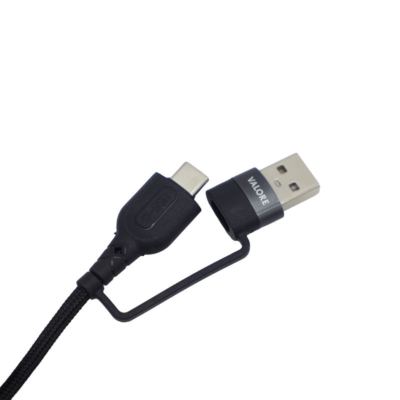 Valore USB-A/USB-C To USB-C PD 60W Charging Cable (MA191)