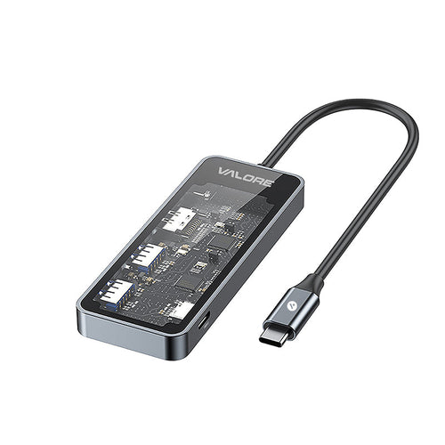 Valore 5-in-1 USB-C Transparent Hub (MH-006)