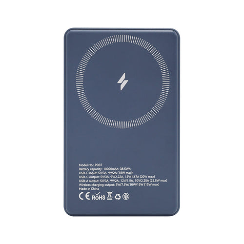 FLB-Valore PD37-BL PD20W 10,000mAh Wireless PB Blue