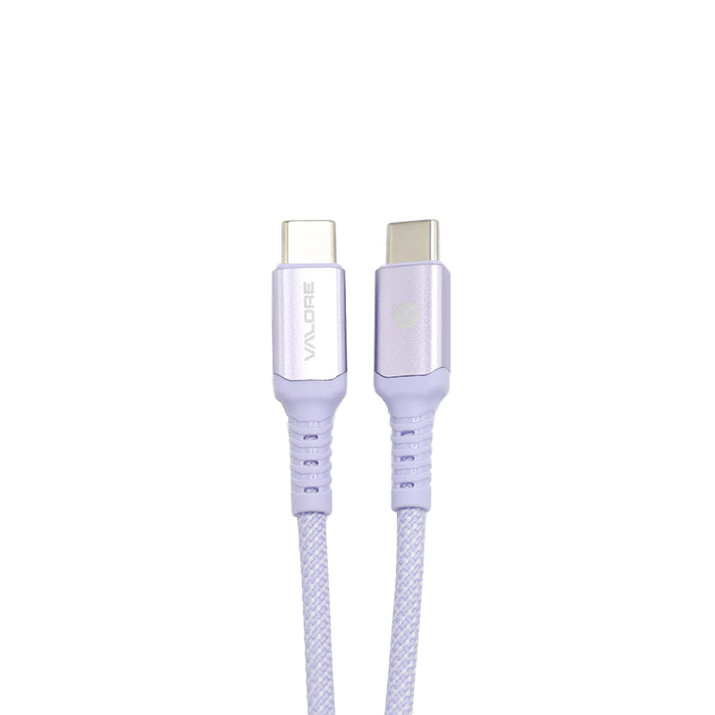 Valore USB-C to USB-C PD60W Charging Cable (CA-038) - Purple