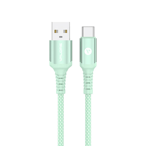 Valore USB-A to USB-C Charging Cable (CA-039) - Green