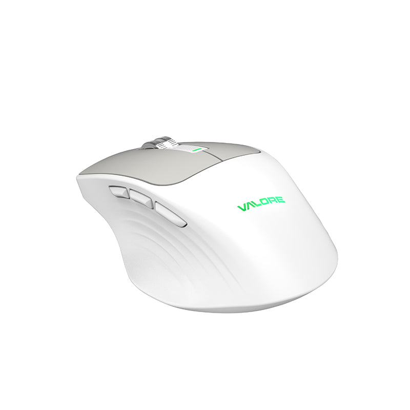 Valore Wireless Dual Mode Mouse (KM-006) - White
