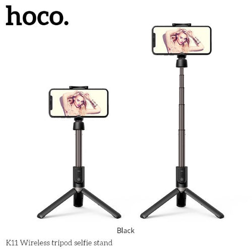 Hoco K11 Wireless Tripod Selfie Stand (Black)