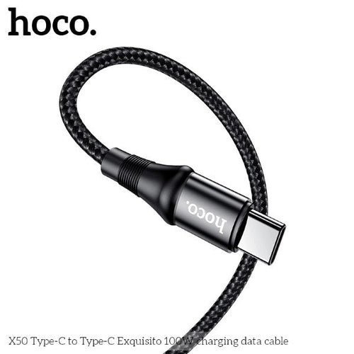 Hoco X50 100W Type-C to Type-C Cable 1M (Black)