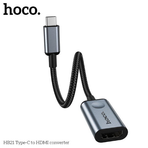 Hoco HB21 Type-C to HDMI Converter (Grey)